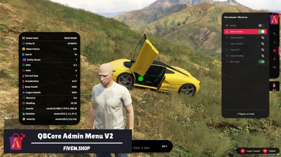 FiveM Admin Menu Script V1